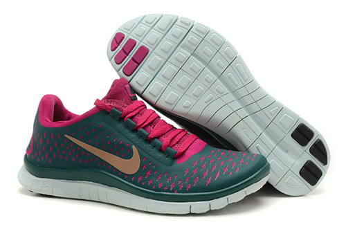 Wholesale Womens Nike Free 3.0 v4 Green Peach Red